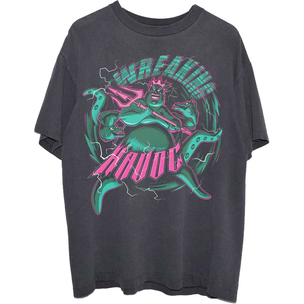 Disney,Ariel The Little Mermaid - Ursula Wreaking Havoc Unisexe Tshirt - Noir